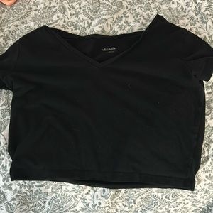 Wild fable black crop top